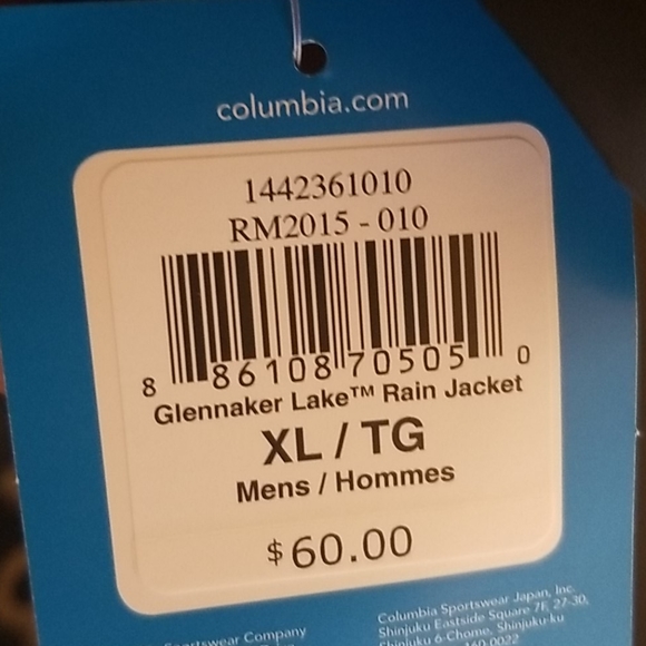 Columbia Glenmaker Rain jacket. Mens XL and MD. - Picture 4 of 5
